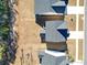 Aerial view showcasing home exteriors and yards, providing a neighborhood perspective at 573 Yellow Leaf Ln, Summerville, SC 29486