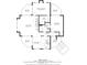 A detailed first floor plan reveals open living spaces and a smartly designed layout at 601 Magnolia Ln, Edisto Island, SC 29438