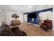 Comfortable living room with a large flat screen tv and lots of seating at 680 Kent St, Mount Pleasant, SC 29464