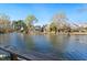 Waterfront view from back of the house showcasing the surrounding neighborhood and calm water at 777 Lake Frances Dr, Charleston, SC 29412