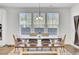 Bright dining room with rustic table and comfortable seating at 808 S Pointe Blvd, Summerville, SC 29483