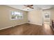 The spacious bonus room has a window for natural light and ample space for a flexible setup at 100 Traders Station Rd, Summerville, SC 29486
