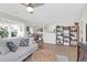 Comfortable living room with a decorative fireplace and seamlessly connected dining area at 1142 Village Creek Ln # 3, Mount Pleasant, SC 29464