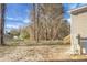 Backyard view with wooden stairs leading to the home and an open yard ready for customization at 116 Wisteria Falls Trl, Saint Stephen, SC 29479