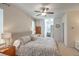 Spacious bedroom features a ceiling fan, a neutral color scheme, and an open layout at 1204 Dingle Rd, Mount Pleasant, SC 29466