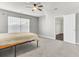 Bedroom with carpet floors, a window with blinds, and closet for efficient storage at 138 Back Tee Cir, Summerville, SC 29485