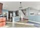 Open concept view of kitchen with stainless steel appliances and island at 138 Back Tee Cir, Summerville, SC 29485