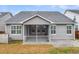 The covered patio featuring a wall-mounted TV, providing an ideal spot for entertainment at 139 Ancestry Ln, Moncks Corner, SC 29461