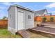 This backyard shed features durable siding, windows, and a ramp for easy access and storage at 139 Ancestry Ln, Moncks Corner, SC 29461