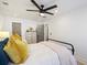 Cozy bedroom with a ceiling fan, neutral walls, and recessed lighting at 1605 Evergreen St, Charleston, SC 29407