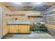 Rustic room featuring concrete sink and wooden construction at 1677 French Santee Rd, Jamestown, SC 29453
