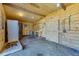 Interior of rustic room, showcasing wooden walls and a concrete sink at 1677 French Santee Rd, Jamestown, SC 29453