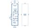 This floor plan features a living room, kitchen, two bedrooms, two bathrooms, a porch, and parking/storage at 1981 Central Park Rd, Charleston, SC 29412