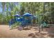 Community playground with a variety of structures for children to enjoy in a safe environment at 2032 Amenity Park Dr, Mount Pleasant, SC 29466