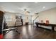 Finished bonus room includes a TV and workout equipment at 3003 Yachtsman Dr, Mount Pleasant, SC 29466