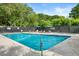 Community pool surrounded by lush trees providing ultimate relaxation at 303 Lakeside Dr # C-2, Mount Pleasant, SC 29464