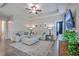 Elegant living room with a plush sofa, stylish decor, and ample space at 311 Citation Way, Moncks Corner, SC 29461
