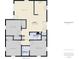 A floor plan of the house layout including the kitchen and bathrooms at 3316 Island Estates Dr, Johns Island, SC 29455