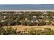 Aerial view showcasing the home's location near the beach and nestled among lush greenery at 3323 Myrtle St, Edisto Island, SC 29438