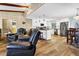 Open-concept living area with kitchen, dining, and seating; perfect for entertaining or Gathering at 3323 Myrtle St, Edisto Island, SC 29438