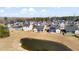 Community homes with green lawns, gray roofs, and pond views at 3707 Blackjack Rd, Ladson, SC 29456
