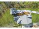 Overhead view of a home with a detached garage, long driveway and large backyard at 4217 Royal Harbor Rd, Hollywood, SC 29449