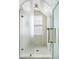 Bright shower featuring a window, classic fixtures, and white subway tile at 5 Alexander St, Charleston, SC 29401