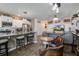 Cozy living room featuring a kitchen island, a dining area, and comfortable seating at 509 Nadir Ct, Summerville, SC 29486