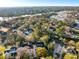 Aerial view showcasing a home amid lush trees, nearby waterways, and the surrounding neighborhood at 669 Palisades Dr, Mount Pleasant, SC 29464