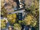 Aerial view of a charming home nestled among mature trees, showcasing its landscaped surroundings and neighborhood layout at 669 Palisades Dr, Mount Pleasant, SC 29464