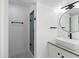 Contemporary bathroom featuring a glass-enclosed shower and modern vanity with sleek fixtures at 669 Palisades Dr, Mount Pleasant, SC 29464