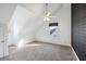 Bright bedroom featuring neutral carpet, attic windows, and a ceiling fan at 669 Palisades Dr, Mount Pleasant, SC 29464