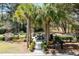 Community outdoor gathering area with picnic tables, a covered shelter, and fire pit provides a social and relaxing space at 669 Palisades Dr, Mount Pleasant, SC 29464