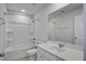 Bathroom featuring a shower-tub combination with white tile and a vanity with a white countertop at 762 Redbud Ln, Summerville, SC 29486