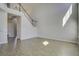 Open-concept living room featuring hardwood floors and stairs to the upper level at 762 Redbud Ln, Summerville, SC 29486