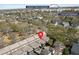 Aerial view showcasing the neighborhood's proximity to Credit One Stadium and The Waterfront at 871 Center Park St, Charleston, SC 29492