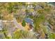 Wonderful aerial view of this home shows landscaping, updated roof, and location on a quiet cul-de-sac at 905 Battery Way, Mount Pleasant, SC 29464