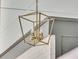Close-up of a modern, geometric light fixture with elegant design details at 905 Battery Way, Mount Pleasant, SC 29464