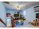 Spacious attic with a ceiling fan, a desk and bonus space at 960 Mooring Dr, Charleston, SC 29412