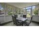 Inviting screened porch featuring a table, chairs, and views of the outdoors at 105 Gatewood St, North Charleston, SC 29418