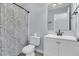 Bathroom featuring modern fixtures and a tile floor at 106 Equestrian Ct, Summerville, SC 29486