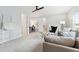 Bright living room featuring a comfortable gray sofa and contemporary furnishings at 1146 Darling St, Summerville, SC 29485