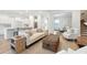 Inviting living room showcasing stylish furnishings and an open layout leading to the dining area at 1146 Darling St, Summerville, SC 29485