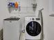 Efficient laundry room with modern washer and dryer, offering convenience and functionality at 130 Wappoo Trace Ln, Summerville, SC 29486