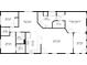 Home floor plan showing measurements of bedrooms, bathrooms, living room, and kitchen at 143 Moon Dance Ln, Summerville, SC 29483