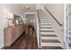 Spacious entryway featuring hardwood floors and staircase at 162 Cherry Grv Dr, Summerville, SC 29483