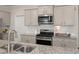 Well-equipped kitchen featuring granite counters, stainless steel appliances, and ample cabinet space at 162 Cherry Grv Dr, Summerville, SC 29483