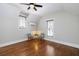 Bright bedroom with hardwood floors, AC, and two windows with natural light at 1676 Paradise Lake Dr, Mount Pleasant, SC 29464