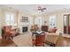 Inviting living room with a fireplace, stylish decor, and ample natural light at 1676 Paradise Lake Dr, Mount Pleasant, SC 29464