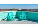 Rooftop with bright Adirondack chairs, providing a relaxing space with coastal views at 1699 E Ashley Ave # B, Folly Beach, SC 29439